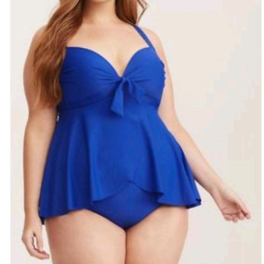 TORRID Royal Blue Tankini